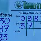 หวยไทยรัฐ16/6/65สด